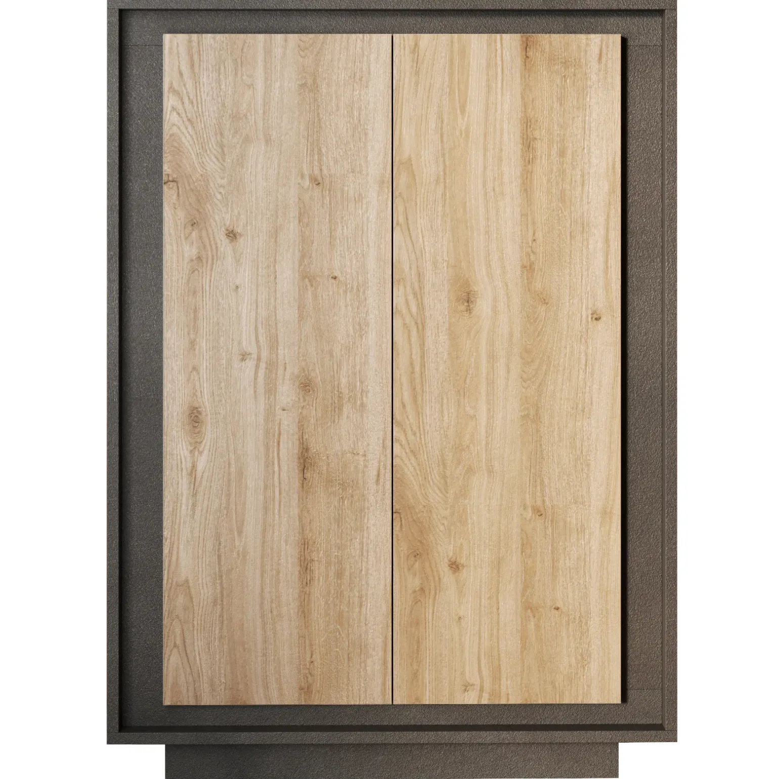 Madia alta 106x171h cm 2 ante antracite rovere chiaro Deluxe