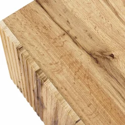Madia 151x83cm 3 ante moderna industrial cannettato quercia Essence