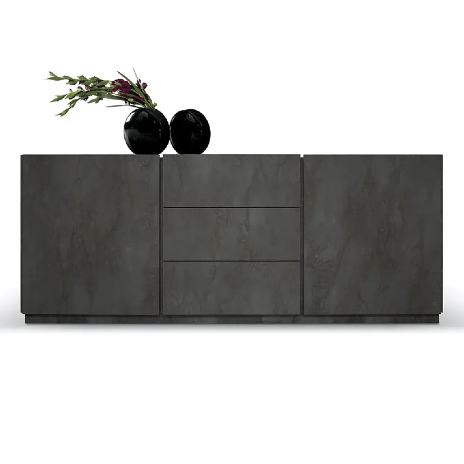 Madia 200x79h cm 2 ante 3 cassetti ossido bianco Blitz