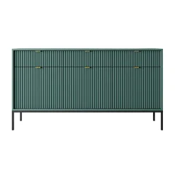 Madia 154x83h cm 3 ante 3 cassetti moderna verde Alisa