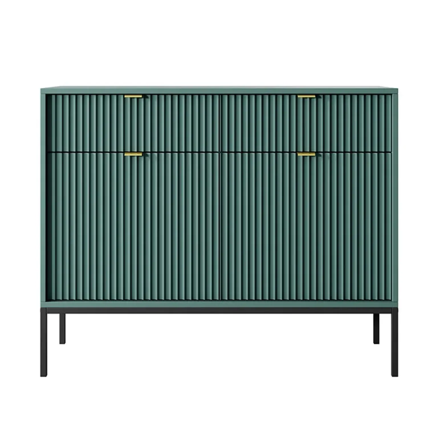 Madia 104x83h cm 2 ante 2 cassetti moderna design verde Alisa