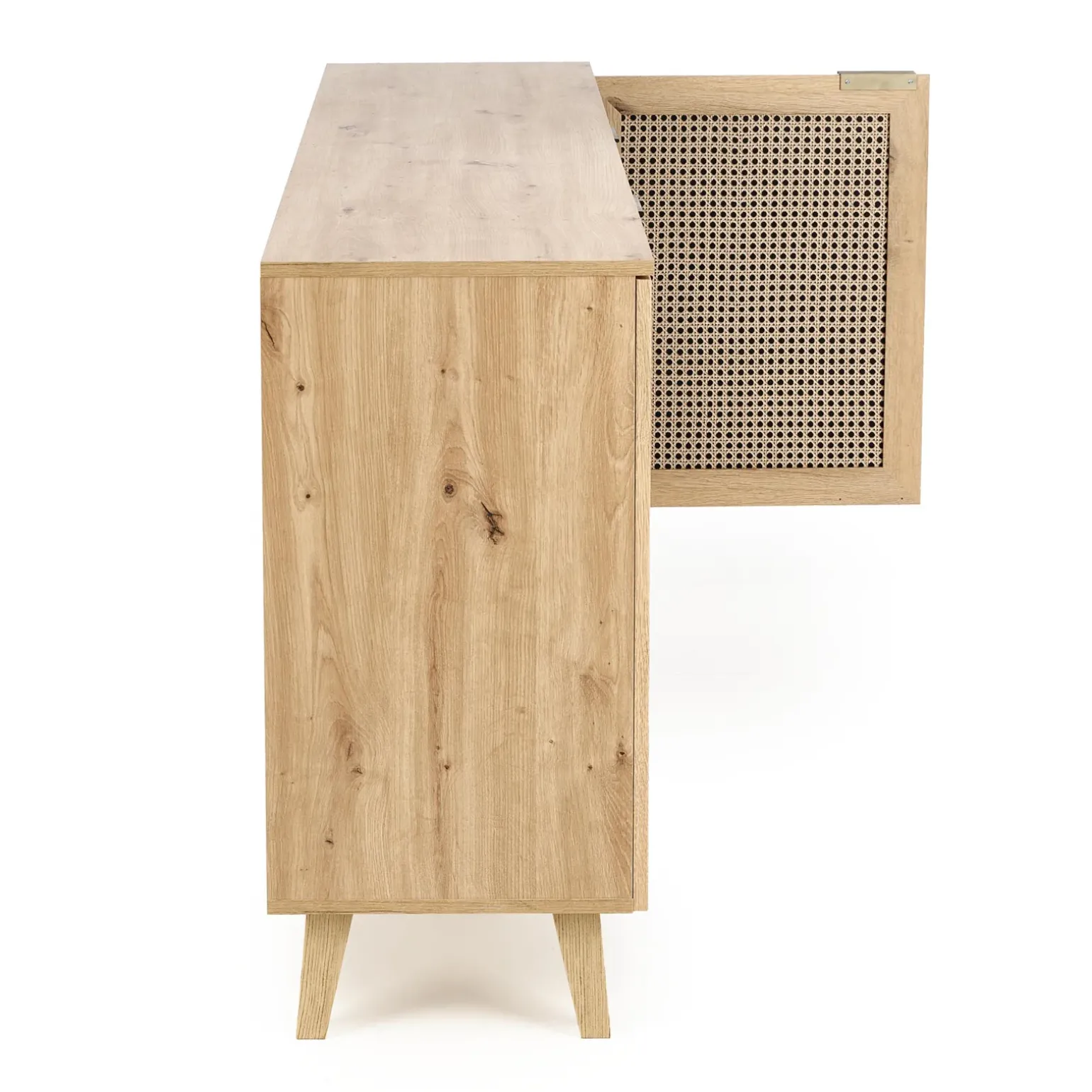 Madia 160x85h cm 3 ante 3 ripiani moderna rovere Sombra