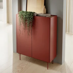Madia 97x122h cm 2 ante design moderno rosso Passion
