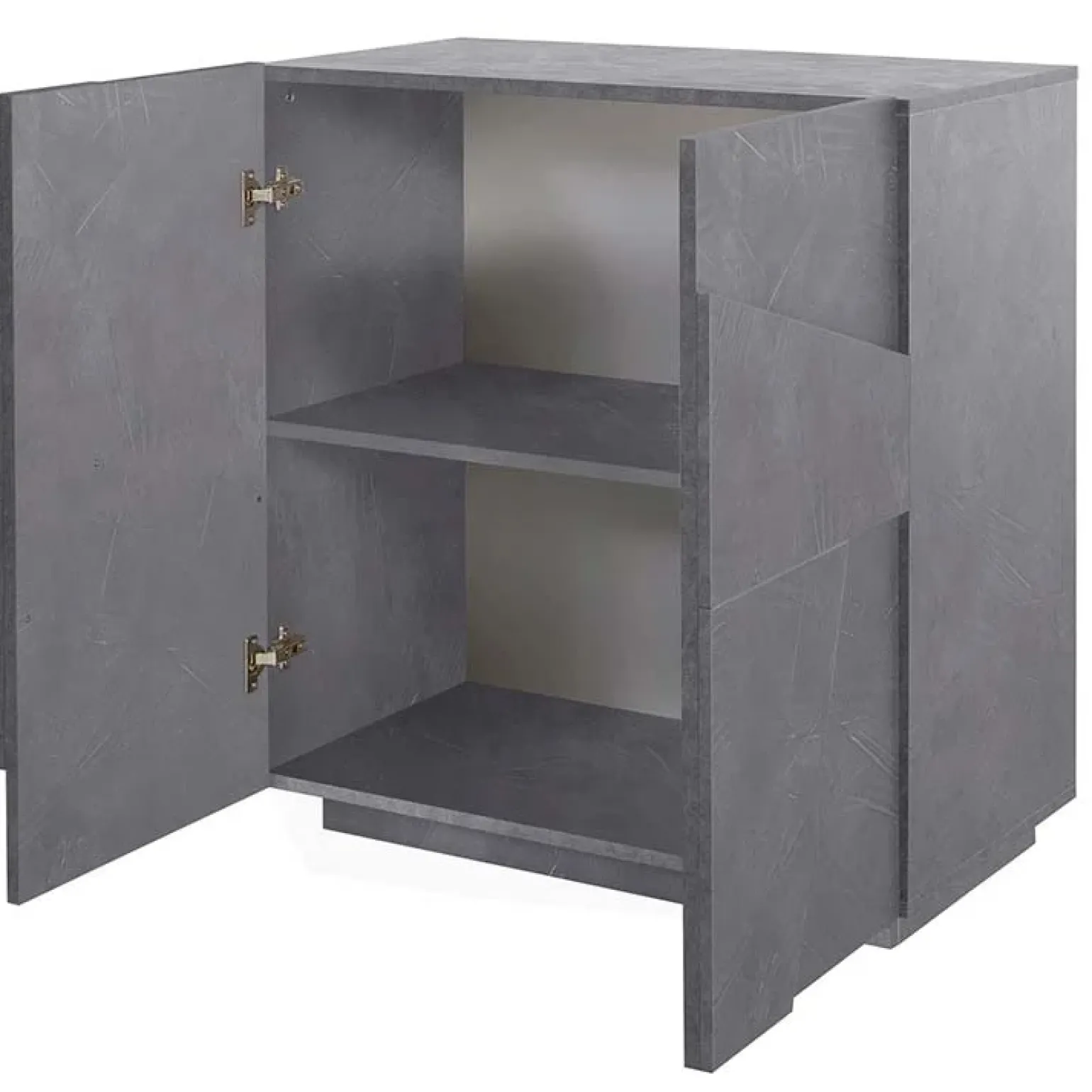 Madia 81x86h cm 2 ante moderna decorate ossido Zenzero Gihome®