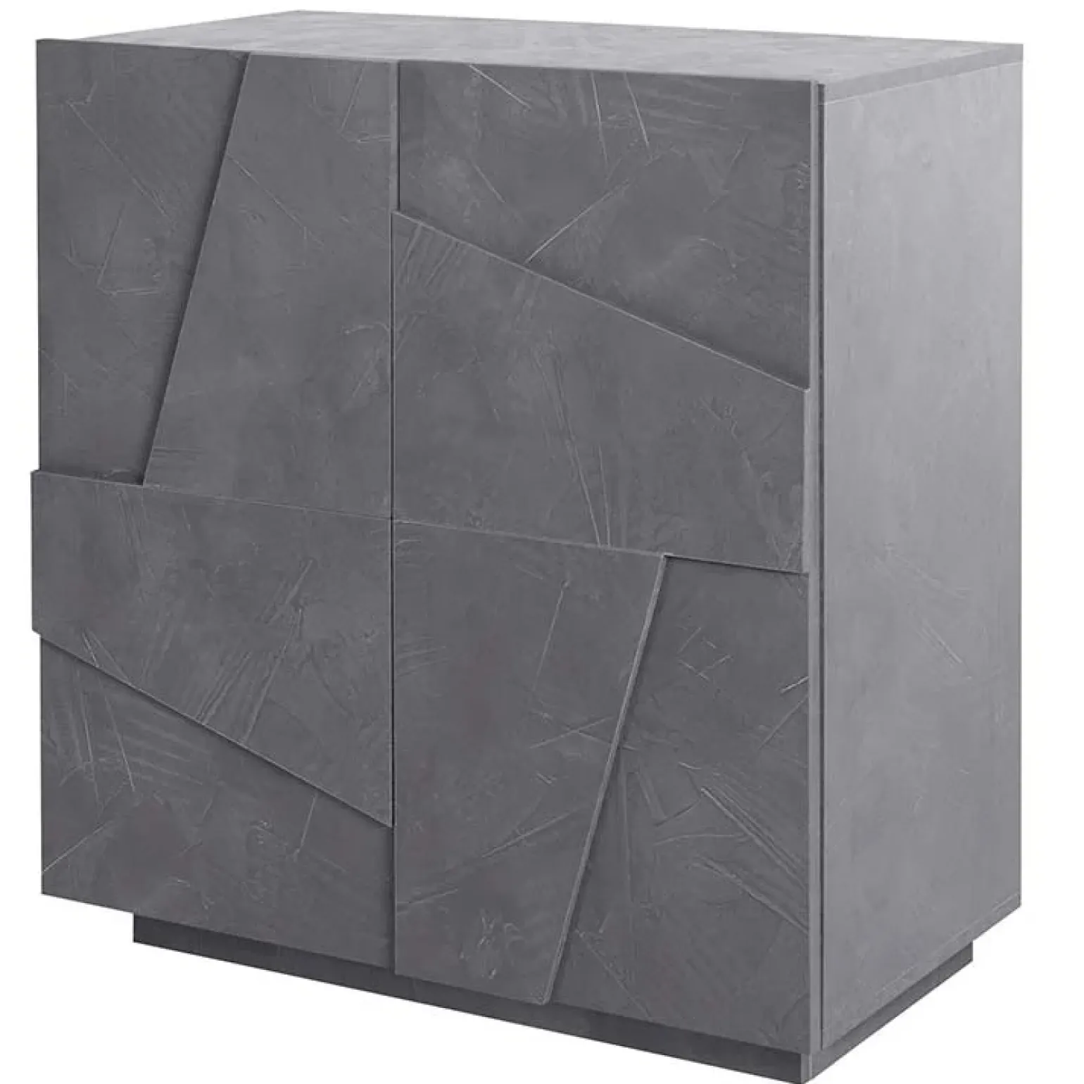 Madia 81x86h cm 2 ante moderna decorate ossido Zenzero Gihome®