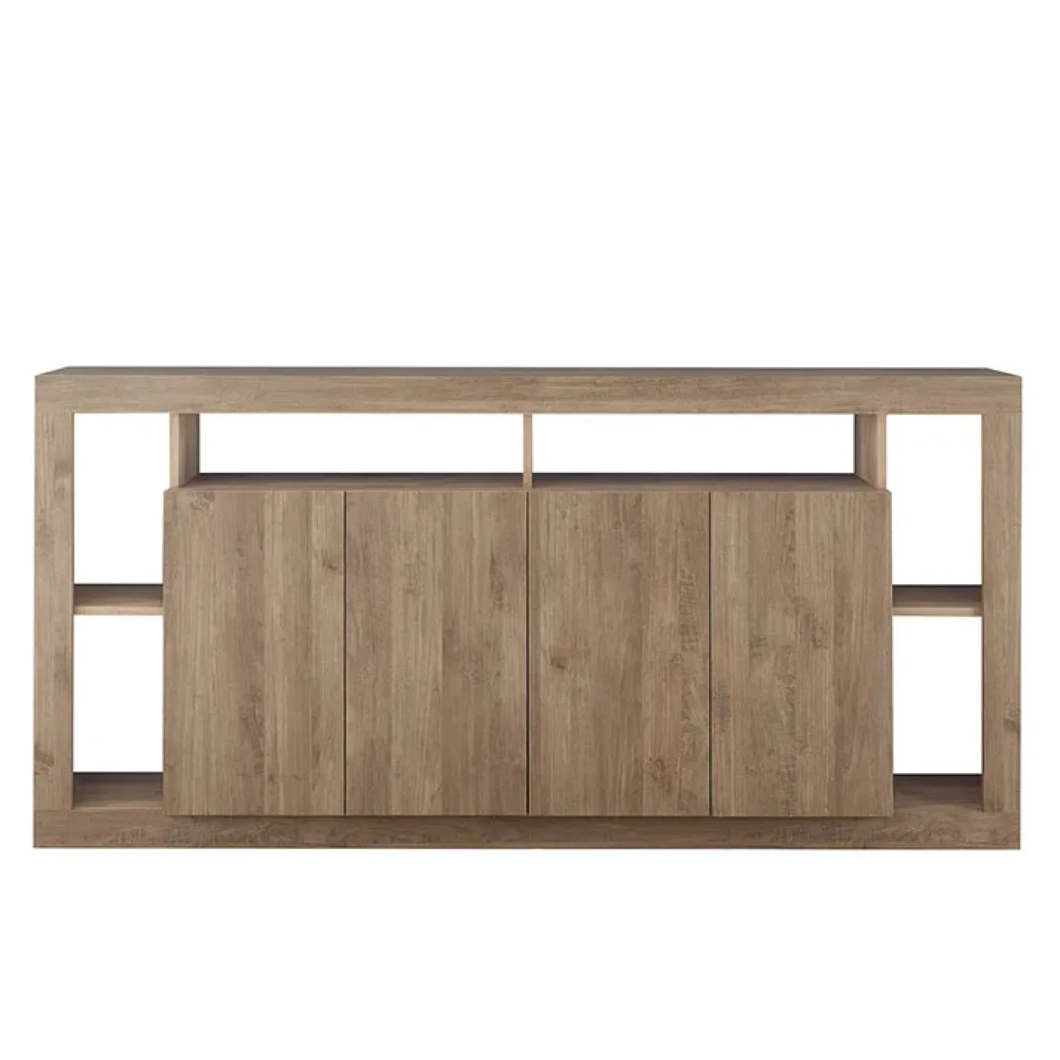 Madia 210x102h cm 4 ante moderna rovere scuro Trilogy