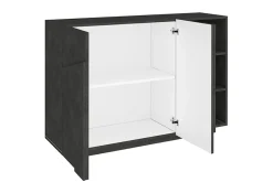 Madia 120x86h cm 3 ante moderna decorate ossido Zenzero