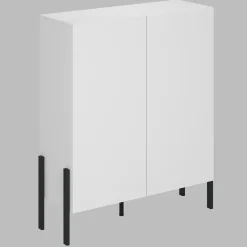 Madia 110x135h cm 2 ante moderna bianco Simple