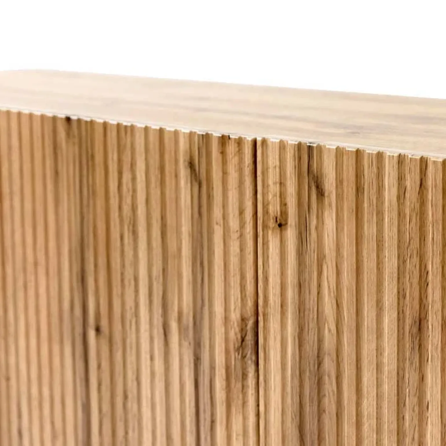 Madia 201x82h cm 4 ante moderna cannettato quercia Essence