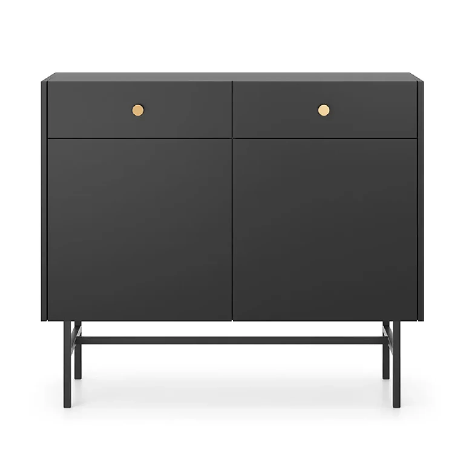 Madia 105x90h cm 2 ante moderna nero Eterna