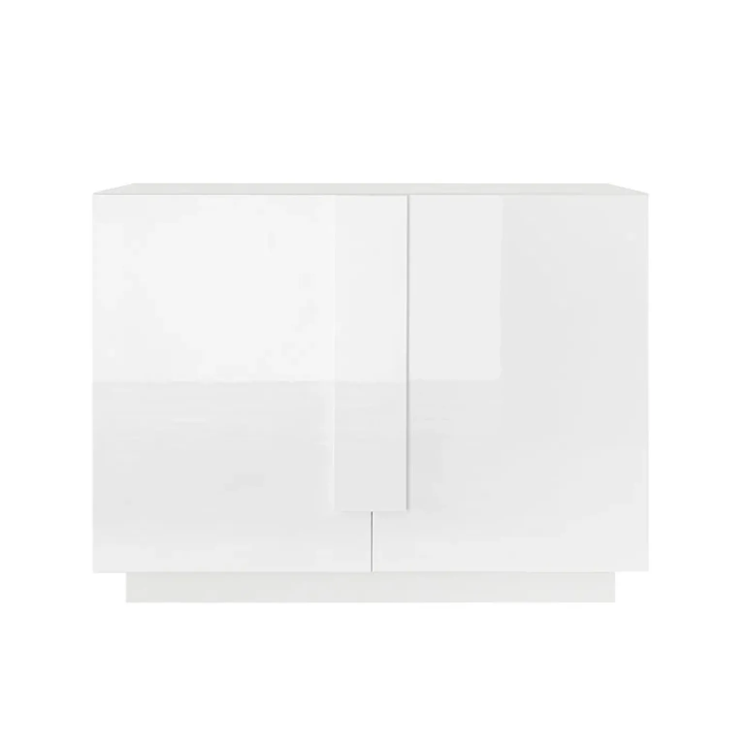 Madia 120x90h cm 2 ante moderna bianco laccato lucido Alvarez