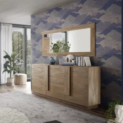 Madia 182x90h cm 3 ante moderna rovere Alvarez