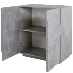 Madia 81x86h cm 2 ante moderna decorate cemento Zenzero Gihome®