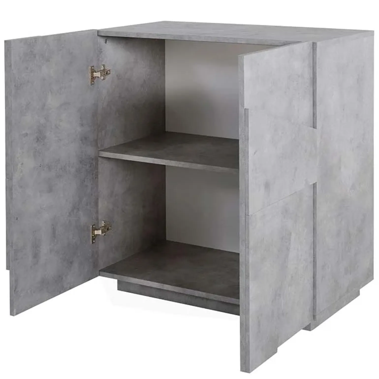 Madia 81x86h cm 2 ante moderna decorate cemento Zenzero Gihome®