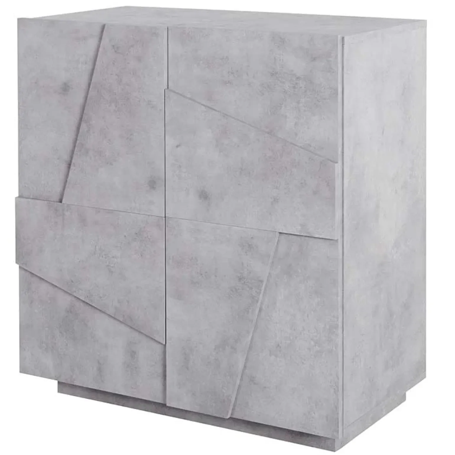 Madia 81x86h cm 2 ante moderna decorate cemento Zenzero Gihome®