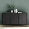 Madia 156x86h cm 3 ante moderna nero frassinato Absolut