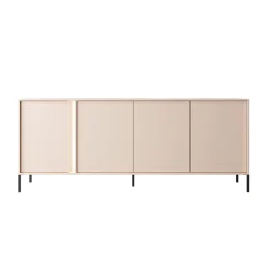 Madia 203x82h cm 4 ante moderna beige Melly