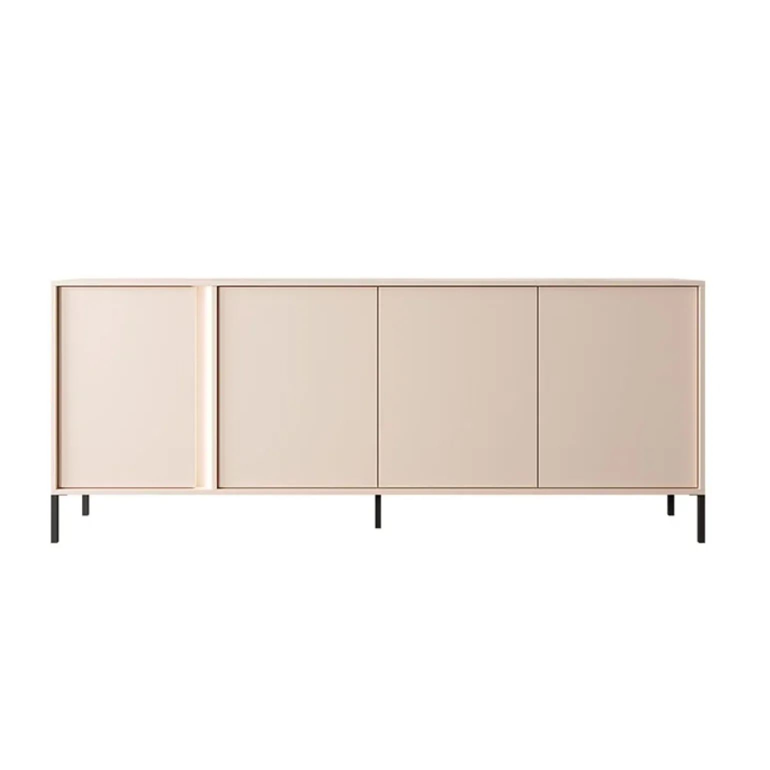 Madia 203x82h cm 4 ante moderna beige Melly
