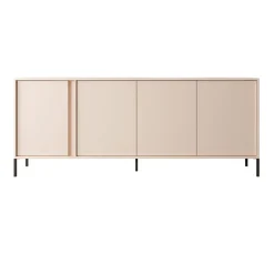 Madia 203x82h cm 4 ante moderna beige Melly