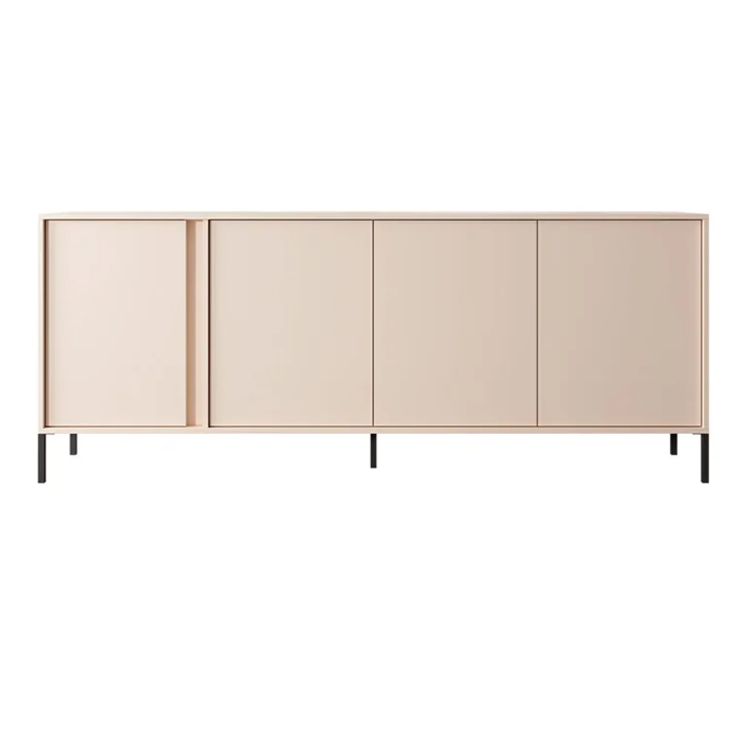 Madia 203x82h cm 4 ante moderna beige Melly
