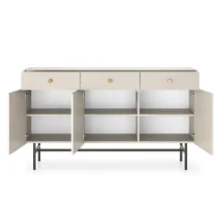 Madia 155x90h cm 3 ante moderna beige Eterna