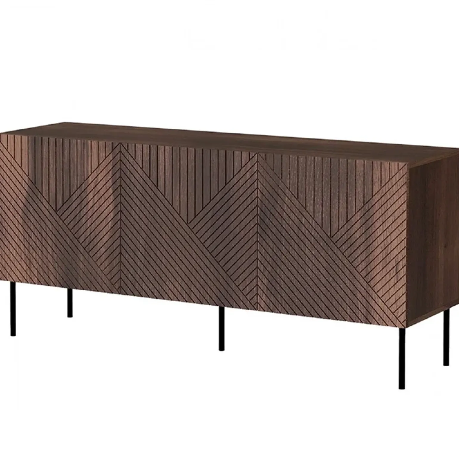 Madia 150x70h cm 3 antenoce scuro con frontali serigrafati Savanna