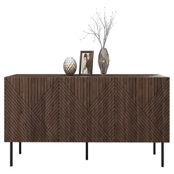 Madia 150x70h cm 3 antenoce scuro con frontali serigrafati Savanna