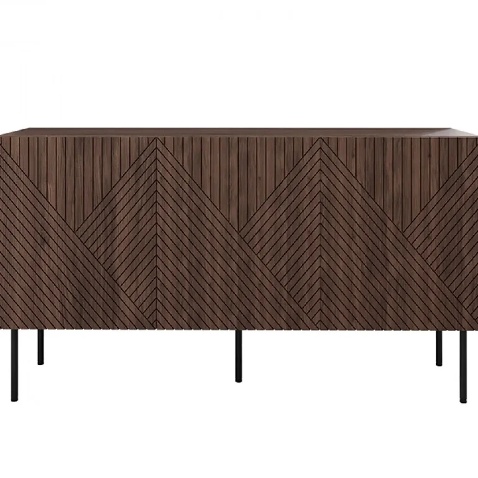 Madia 150x70h cm 3 antenoce scuro con frontali serigrafati Savanna