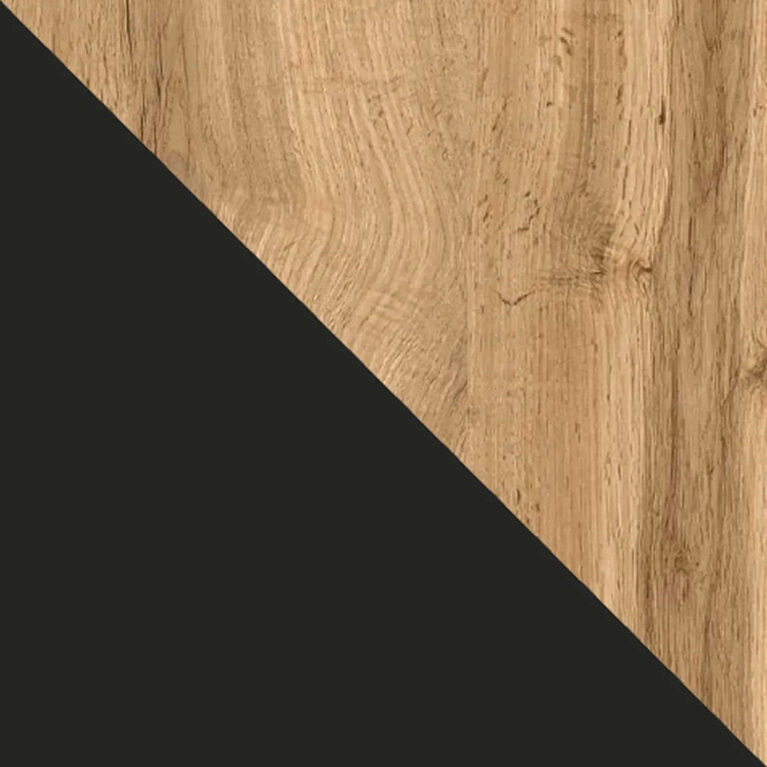 Madia 150x76h cm rustica design cannettato rovere nero List