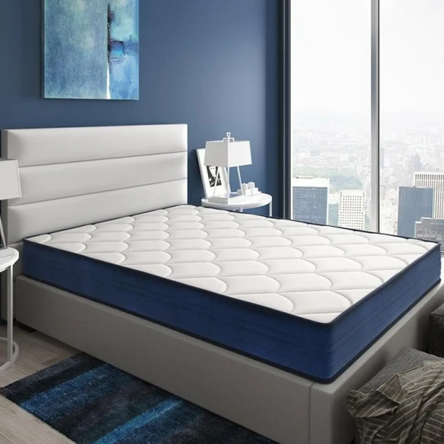 Materasso alla francese 140x200cm memory lato estivo e invernale H. 18cm Basic Dream 50