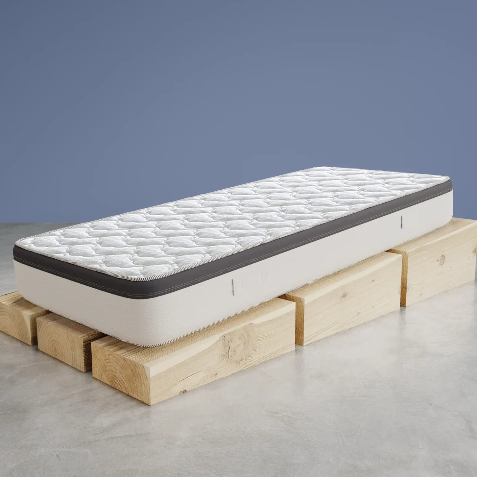 Materasso 120x195cm una piazza e mezzo memory con molle Premium