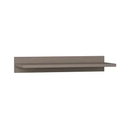 Mensola 60x22h cm a muro moderna rovere scuro Frisa