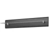 Mensola 120x22h cm da parete antracite lucido acciaio cromato Gordon