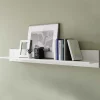 Mensola 138x17h cm moderna soggiorno bianco lucido Spirit