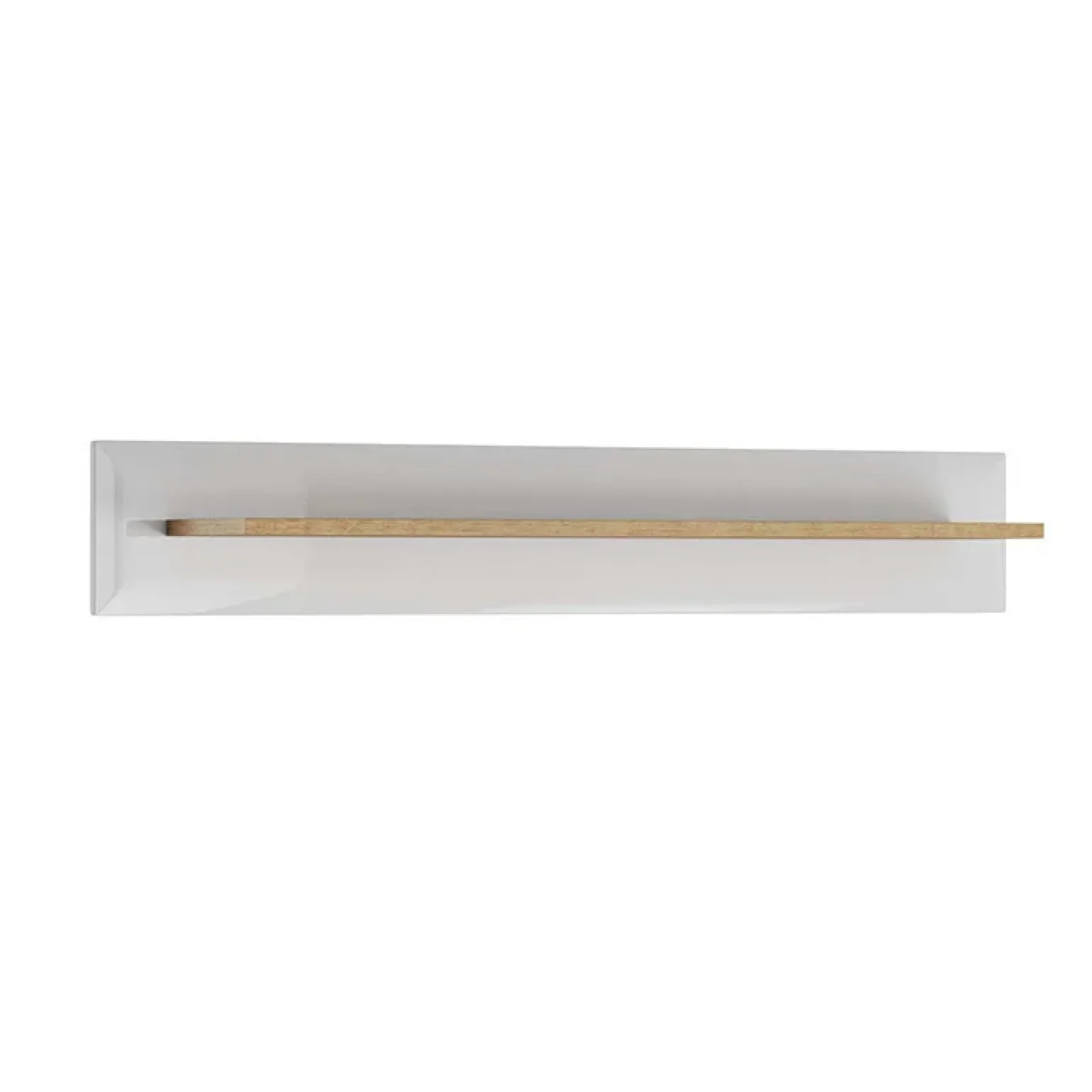 Mensola 107x19h cm moderna soggiorno bianco lucido Alia Gihome®
