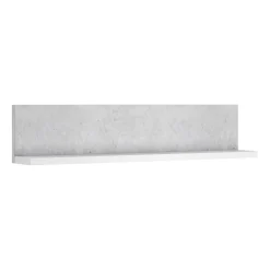 Mensola 150x32h cm per parete attrezzata bianco cemento Megan Gihome®