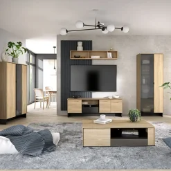 Mensola 145x24h cm rovere nero Alabaster