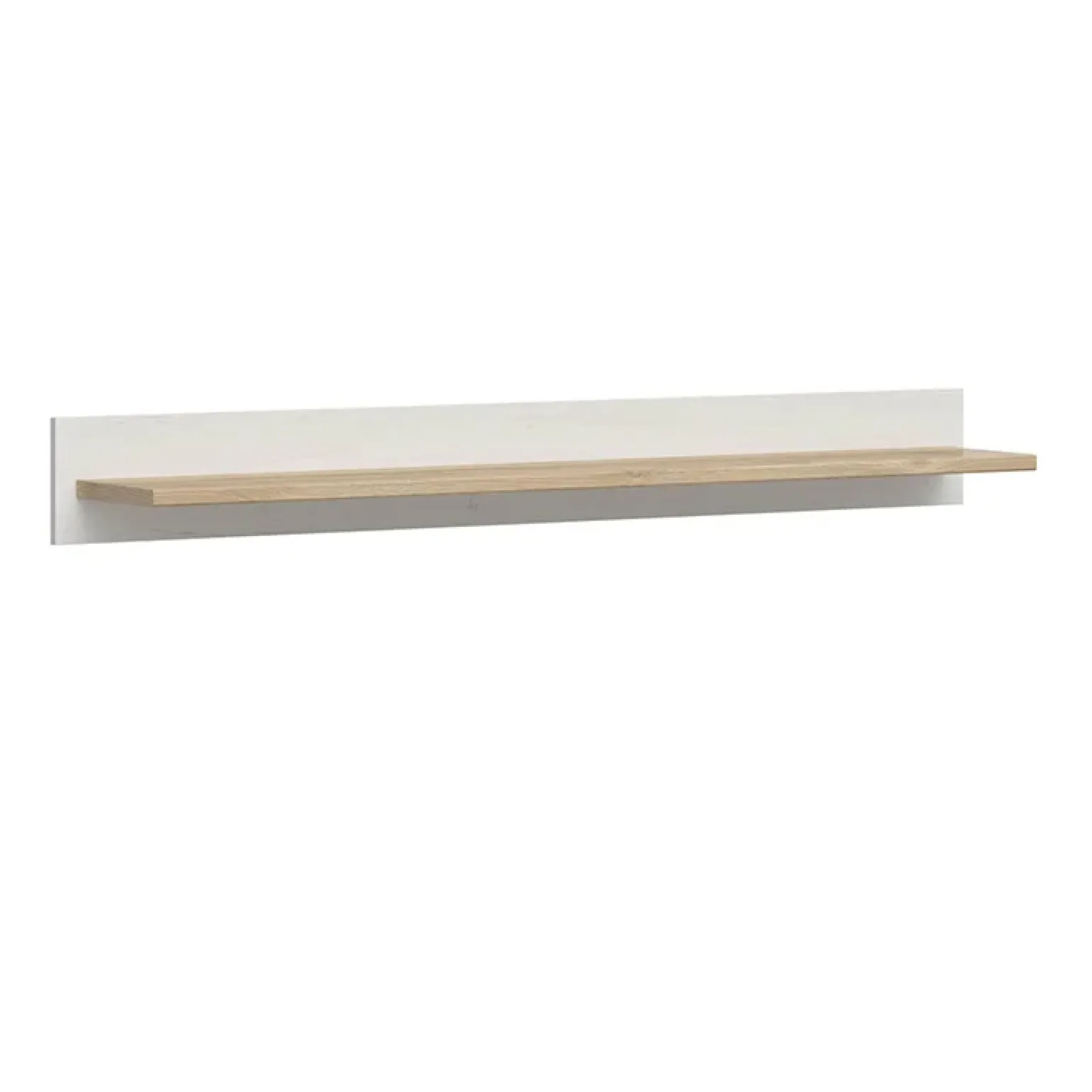Mensola 143x17h cm soggiorno bianco frassinato rovere Lars