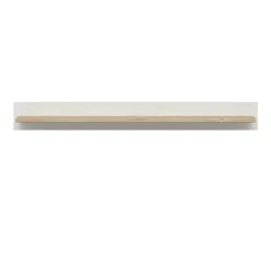 Mensola 143x17h cm soggiorno bianco frassinato rovere Lars