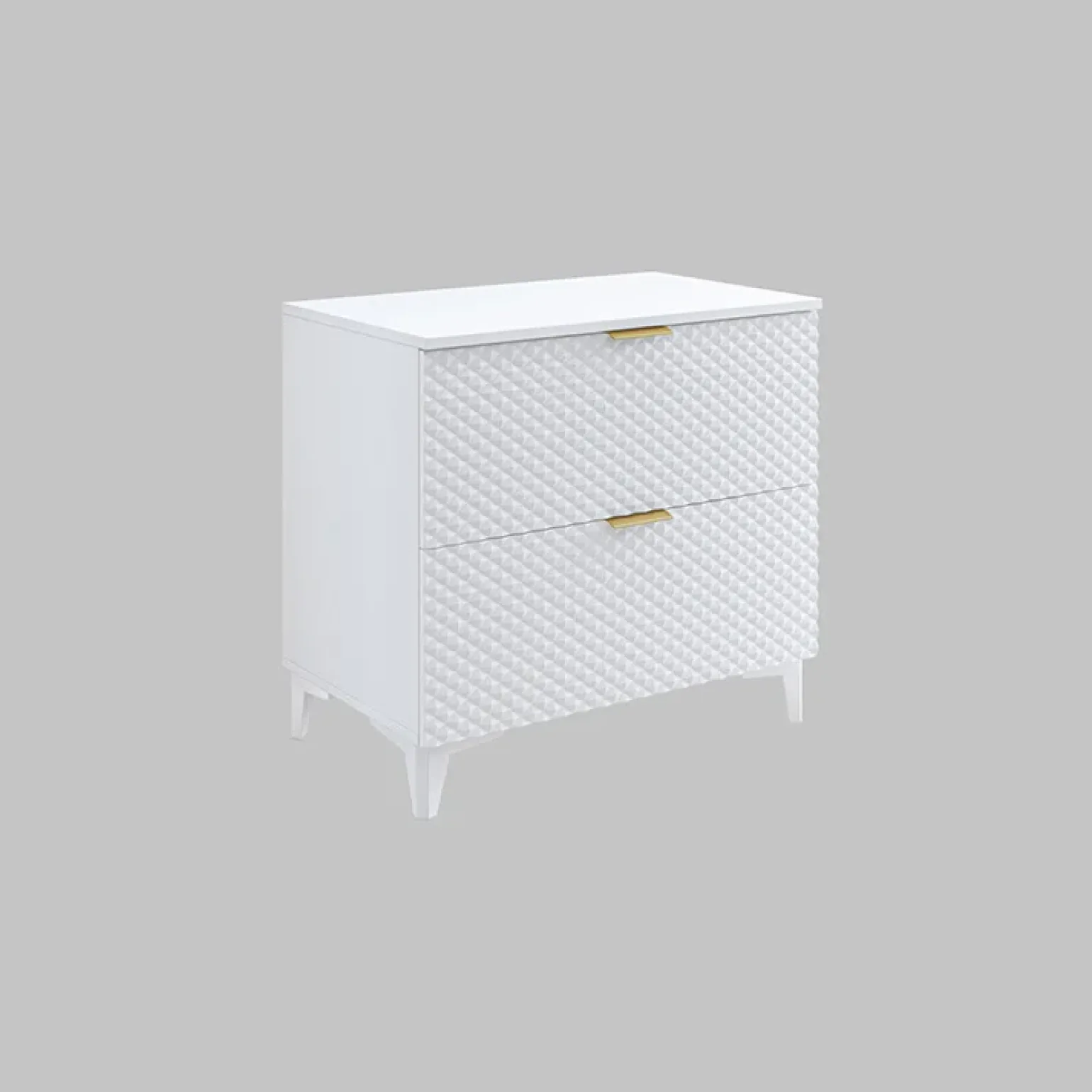 Mobile bagno a terra 81cm con colonna bianco frontali decorati Konny