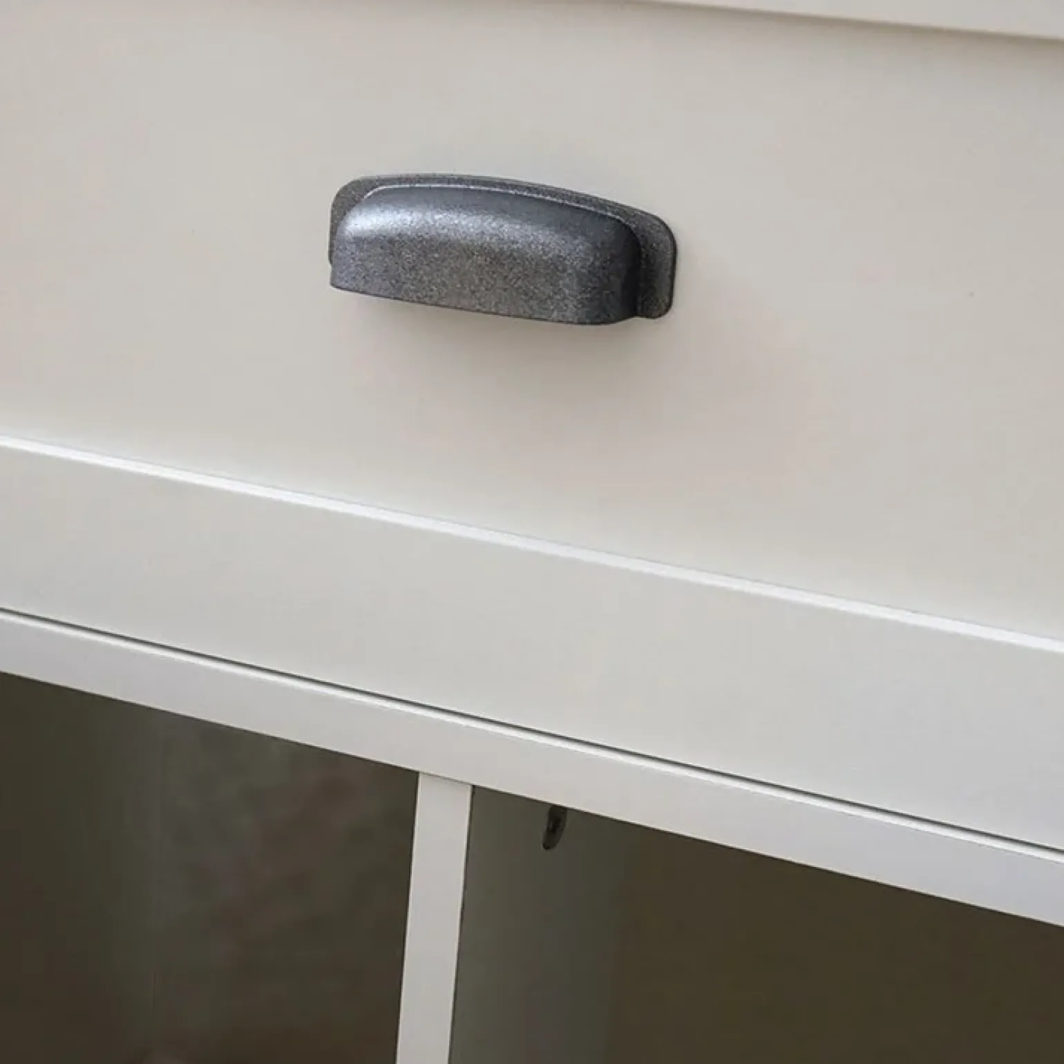 Mobile bagno a terra 82cm con lavabo 2 ante bianco rovere Ilias