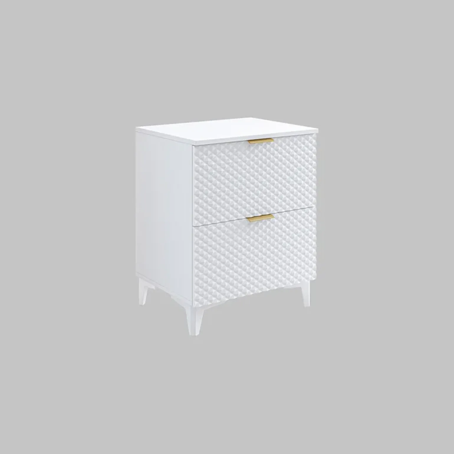 Mobile bagno a terra 61cm con colonna bianco frontali decorati Konny