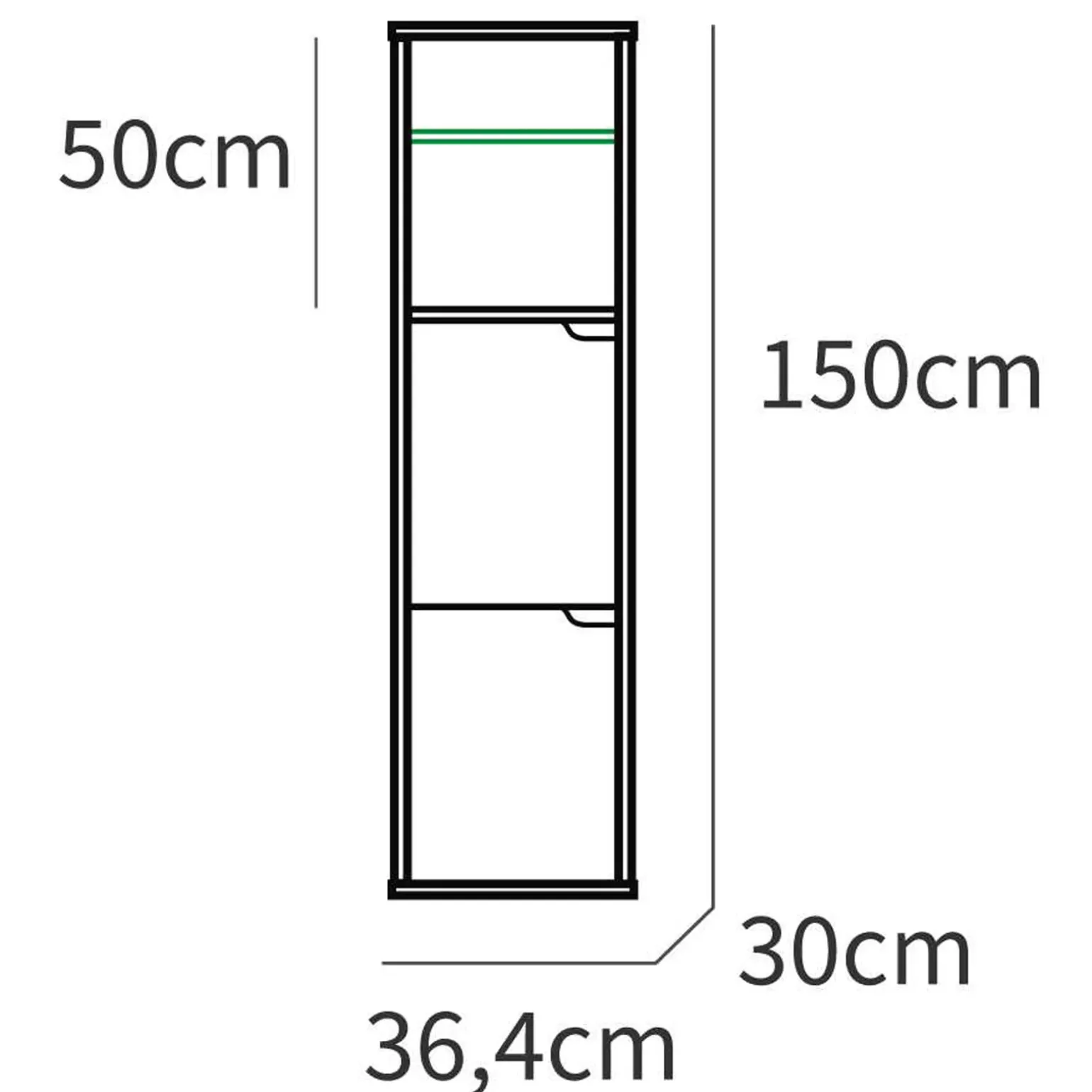 Mobile bagno a terra 100cm con lavabo e colonna 3 ante 1 cassetto rovere bianco Jasmund