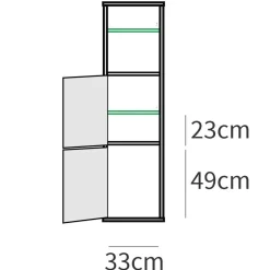 Mobile bagno a terra 120cm con doppio lavabo e colonna rovere antracite Crown