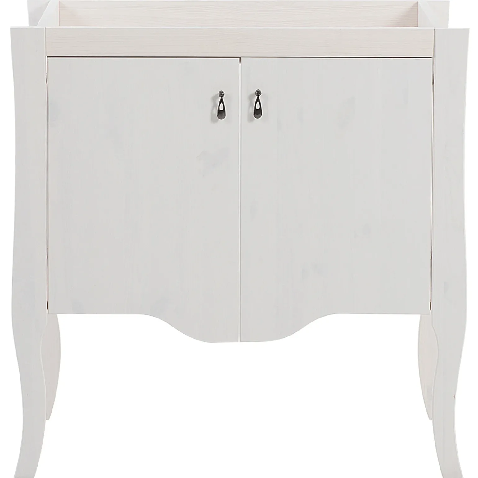 Mobile bagno classico 80cm con lavabo 2 ante bianco Brigit