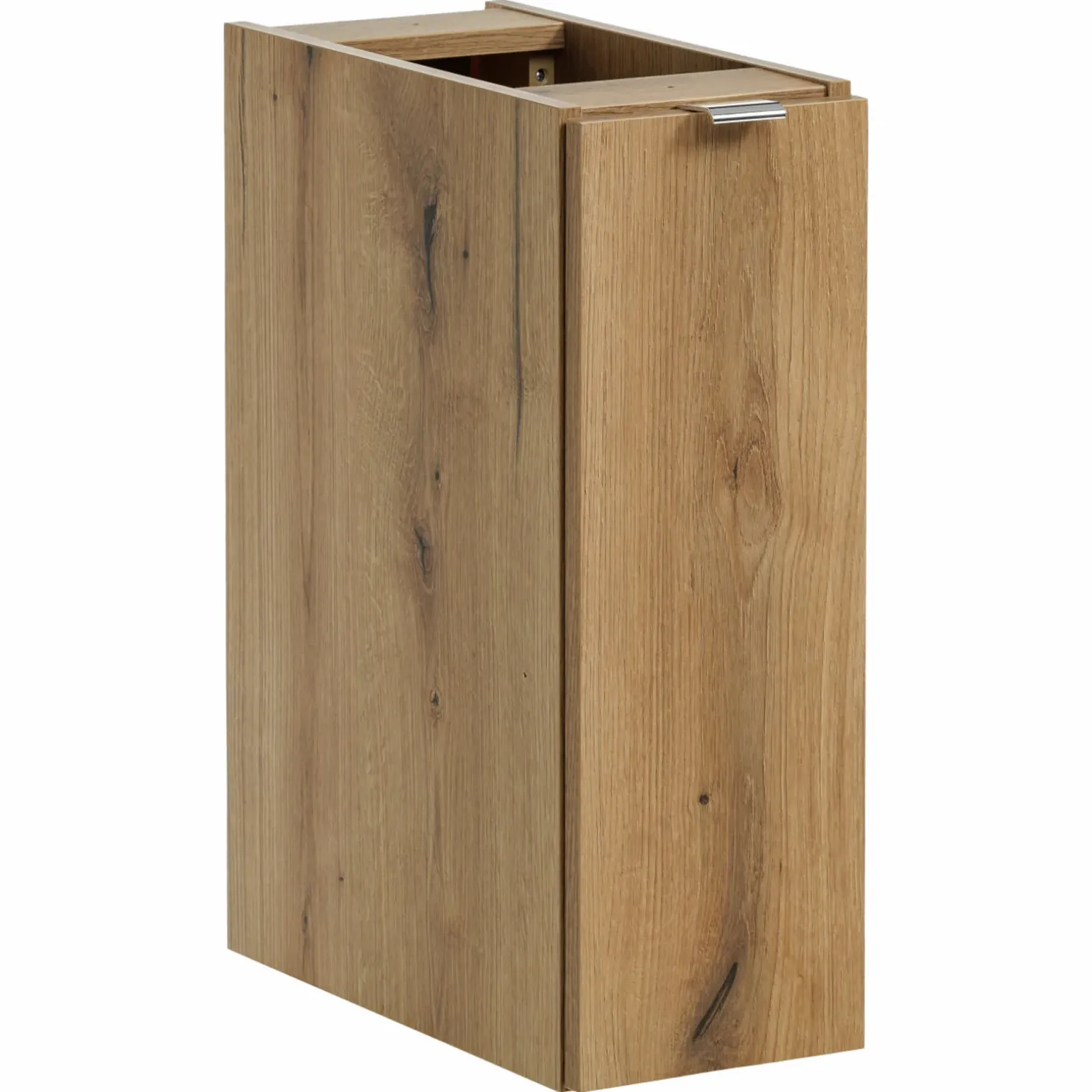 Mobile bagno sospeso cannettato 120cm 5 ante bianco rovere Cleany