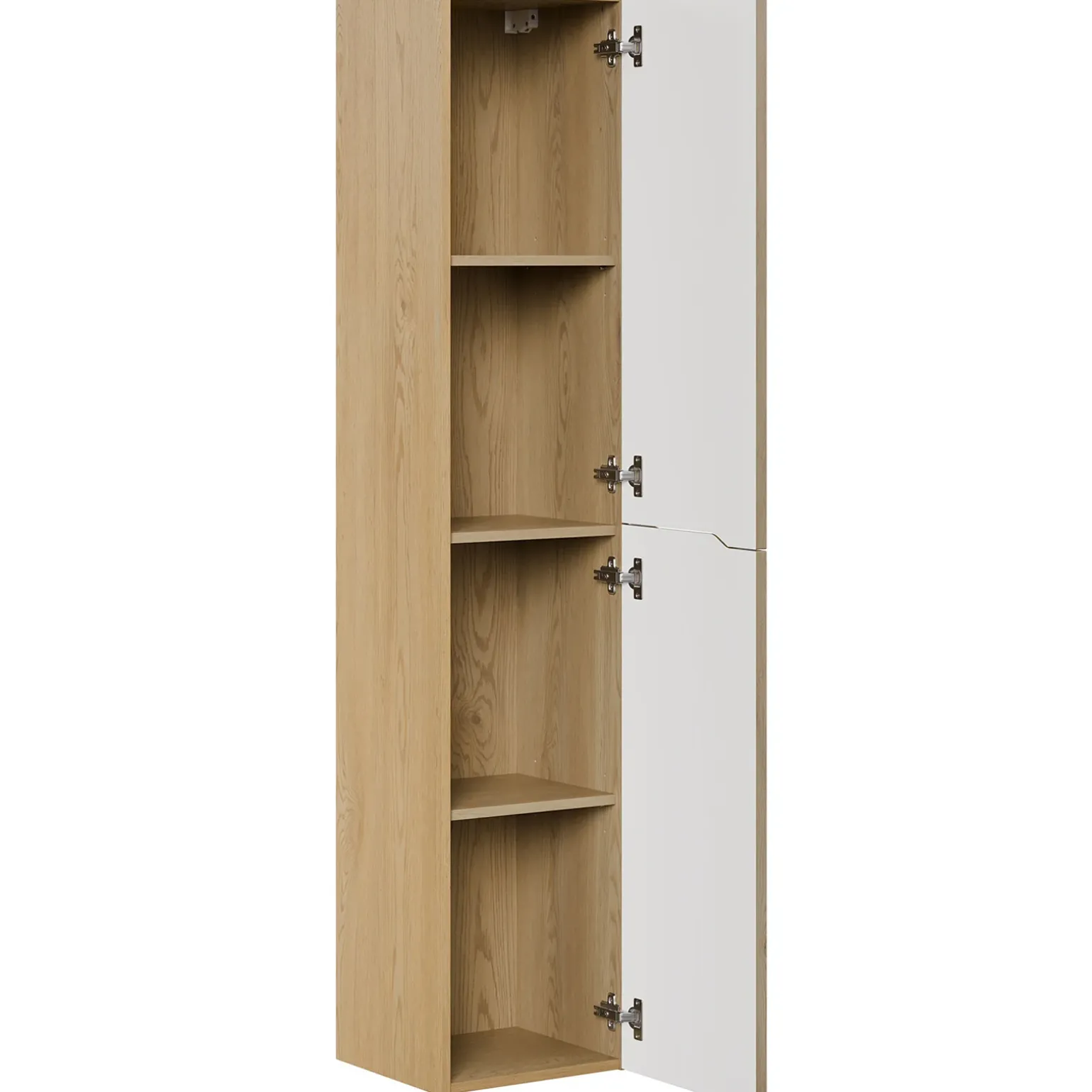 Mobile bagno sospeso cannettato 60cm con colonna rovere Pretty
