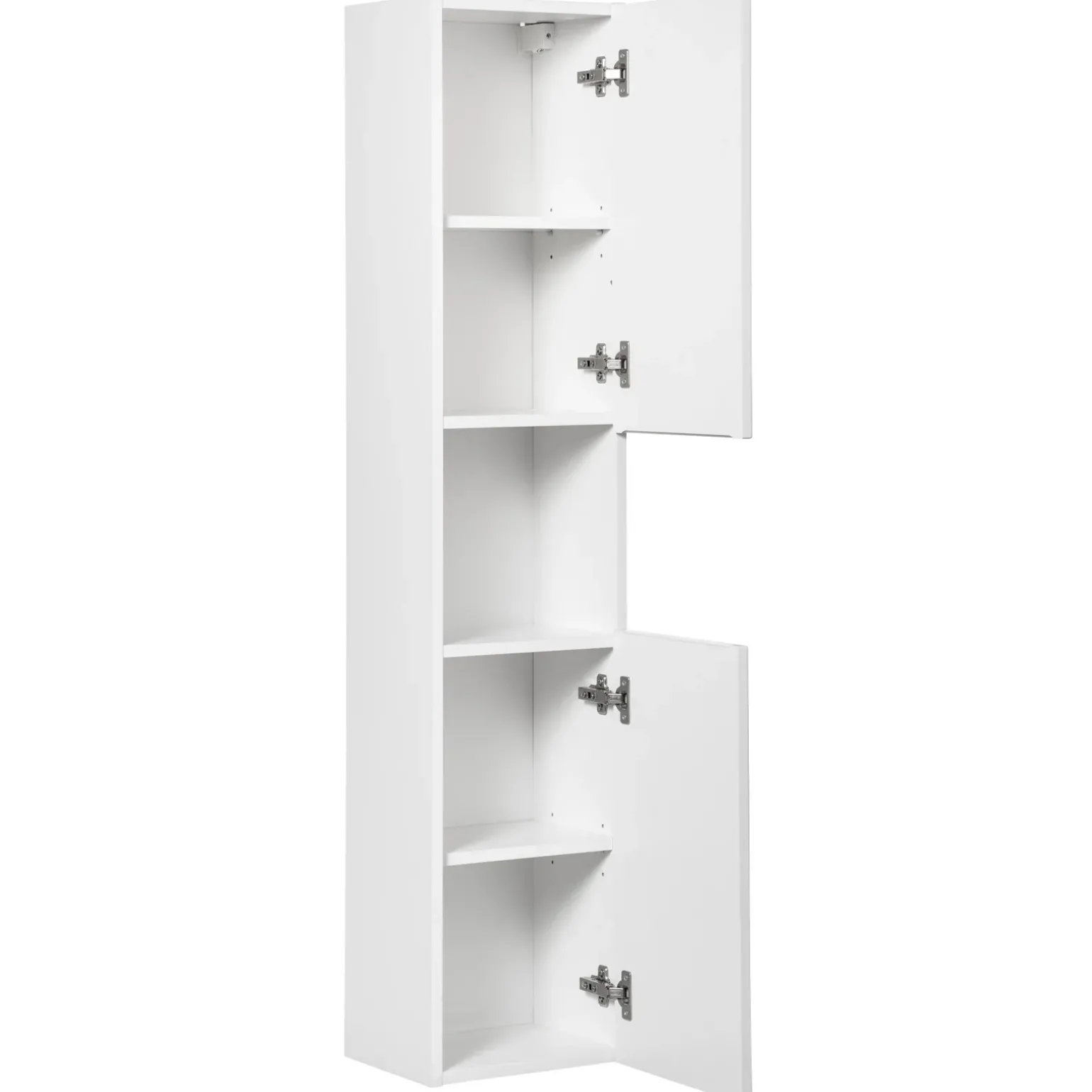 Mobile bagno sospeso cannettato 80cm con lavabo e colonna bianco rovere Cleany