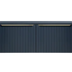 Mobile bagno sospeso 120cm 2 cassettoni e 2 cassetti attrezzati cannettato blu Deep