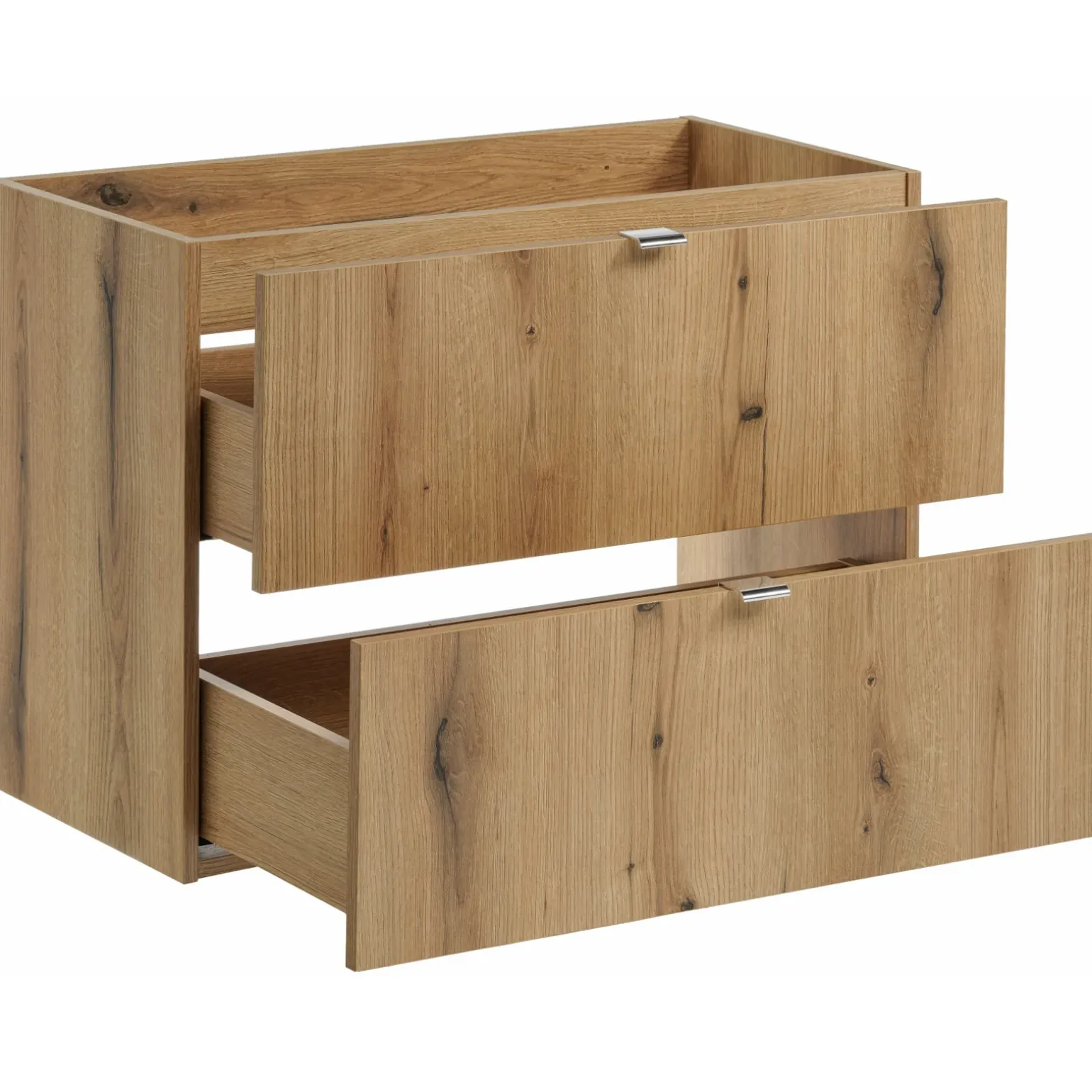 Mobile bagno sospeso 80cm 2 cassetti con lavabo rovere Rovery